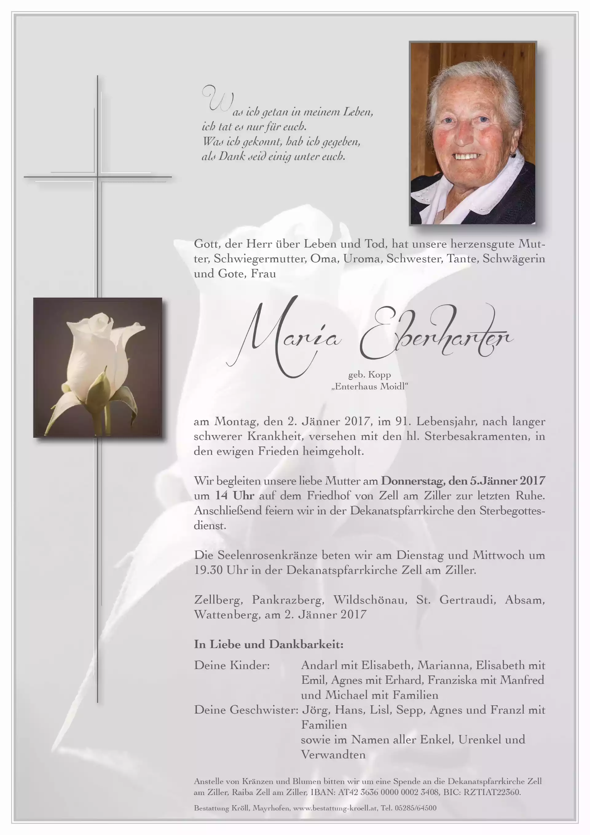 Parte von Maria Eberharter